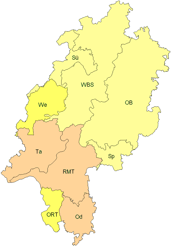 Verbreitung in Hessen Verbreitung in Hessen