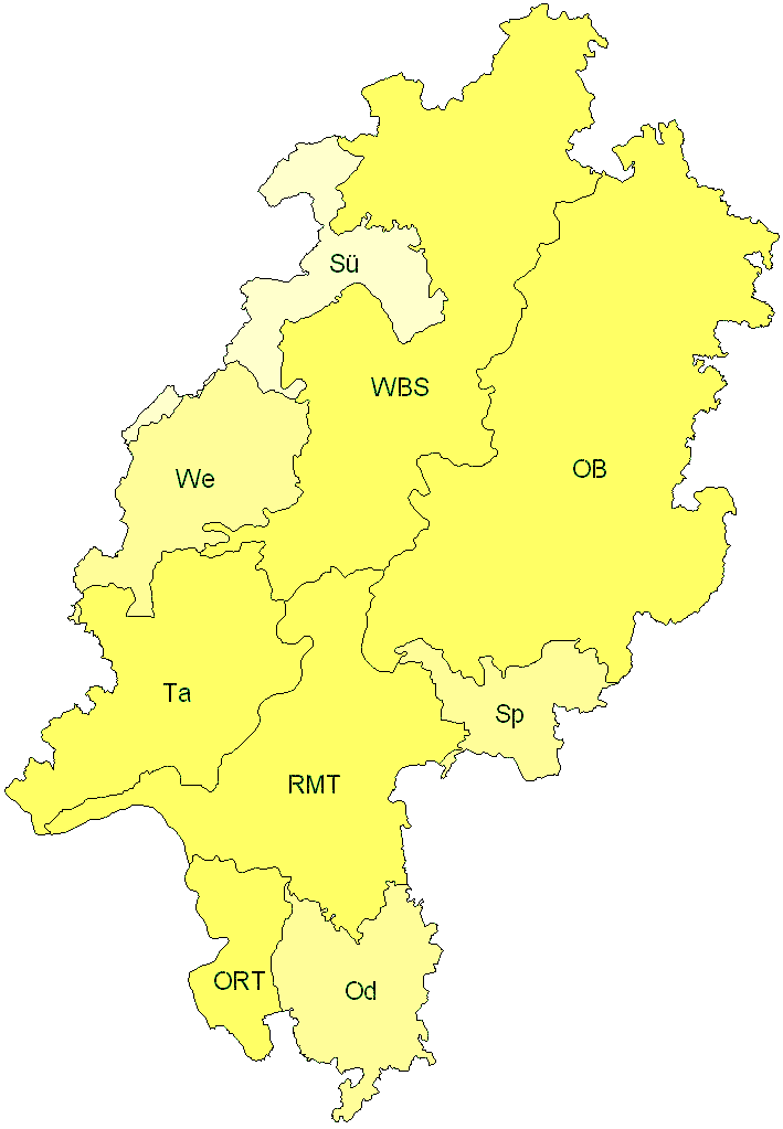 Verbreitung in Hessen Verbreitung in Hessen