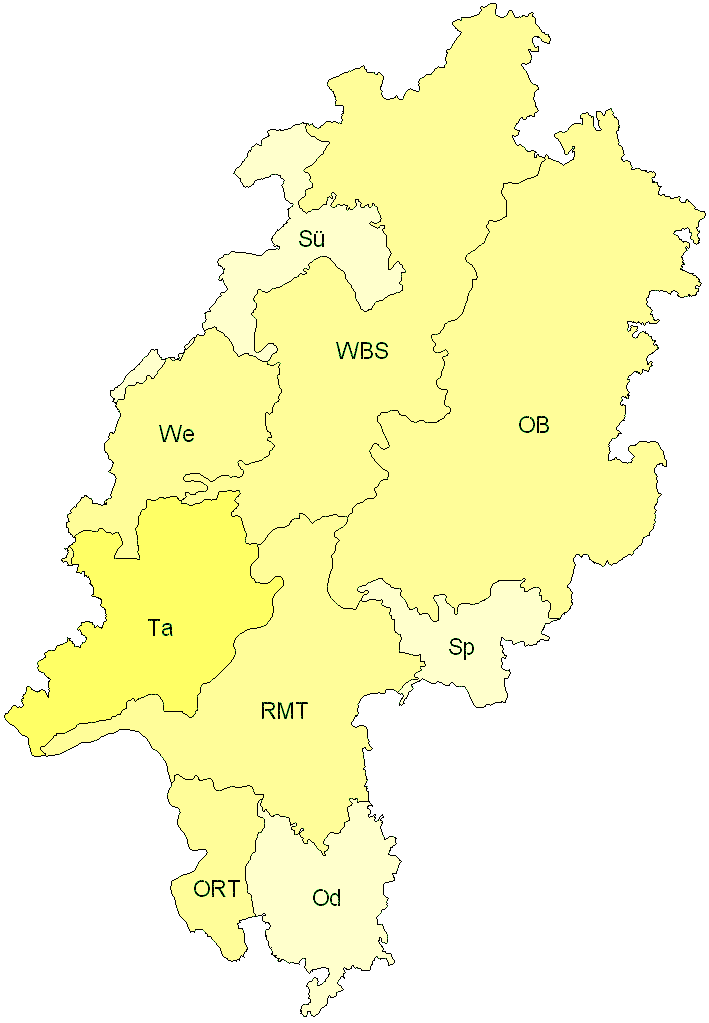 Verbreitung in Hessen