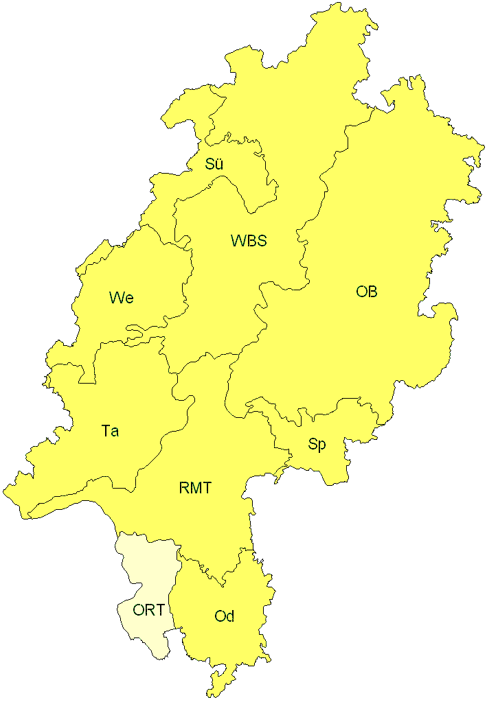 Verbreitung in Hessen Verbreitung in Hessen