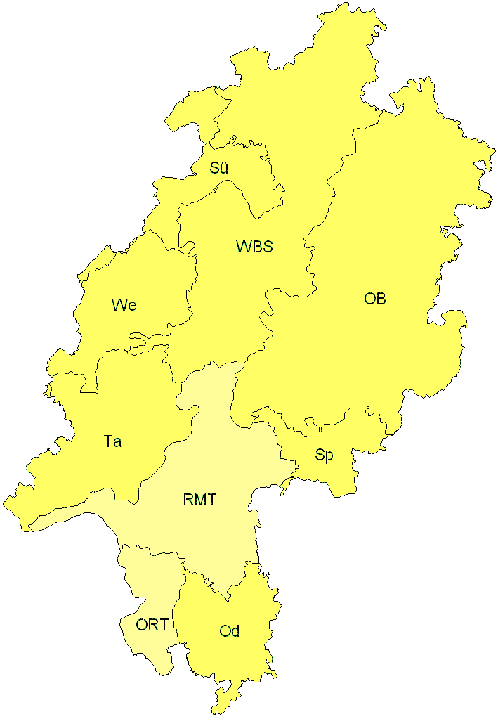 Verbreitung in Hessen Verbreitung in Hessen