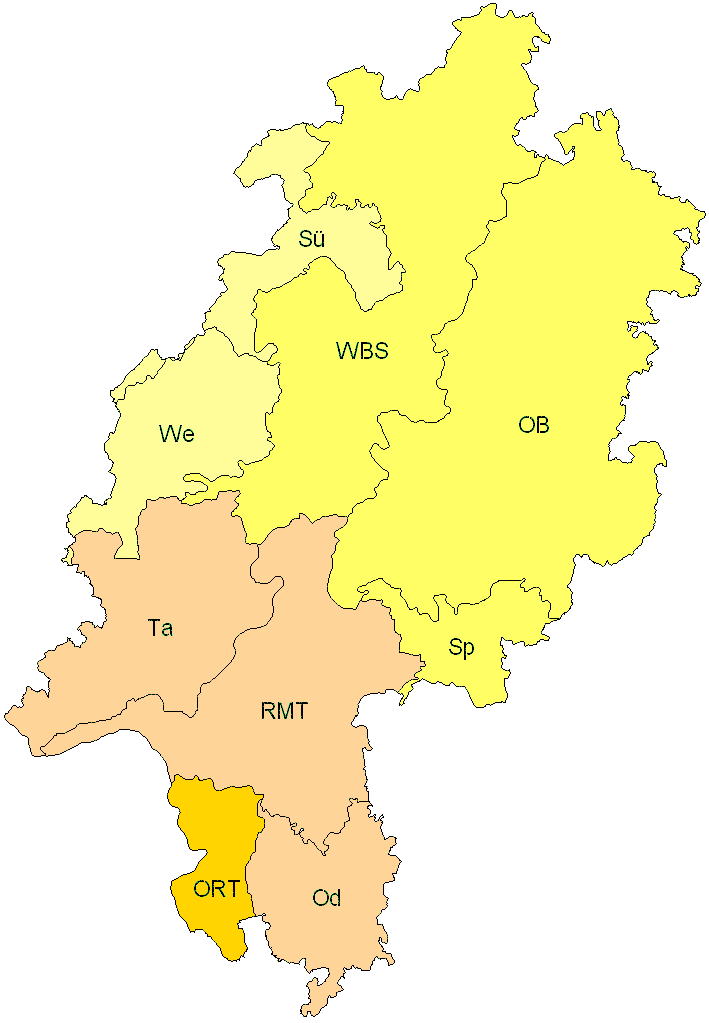 Verbreitung in Hessen Verbreitung in Hessen