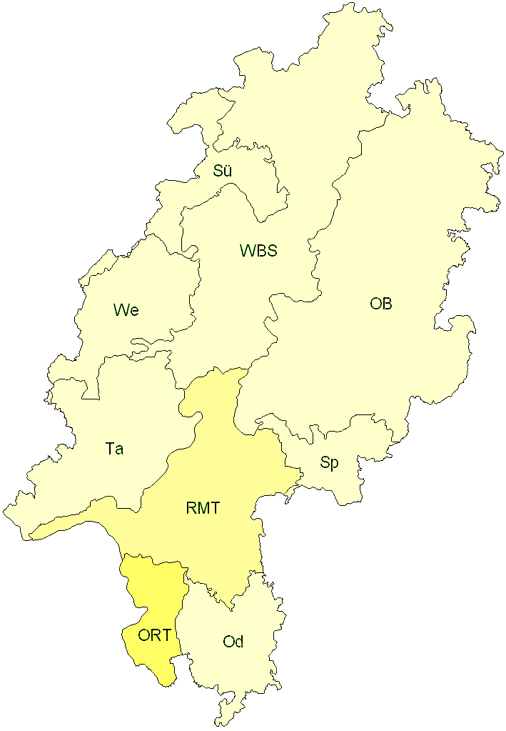 Verbreitung in Hessen Verbreitung in Hessen