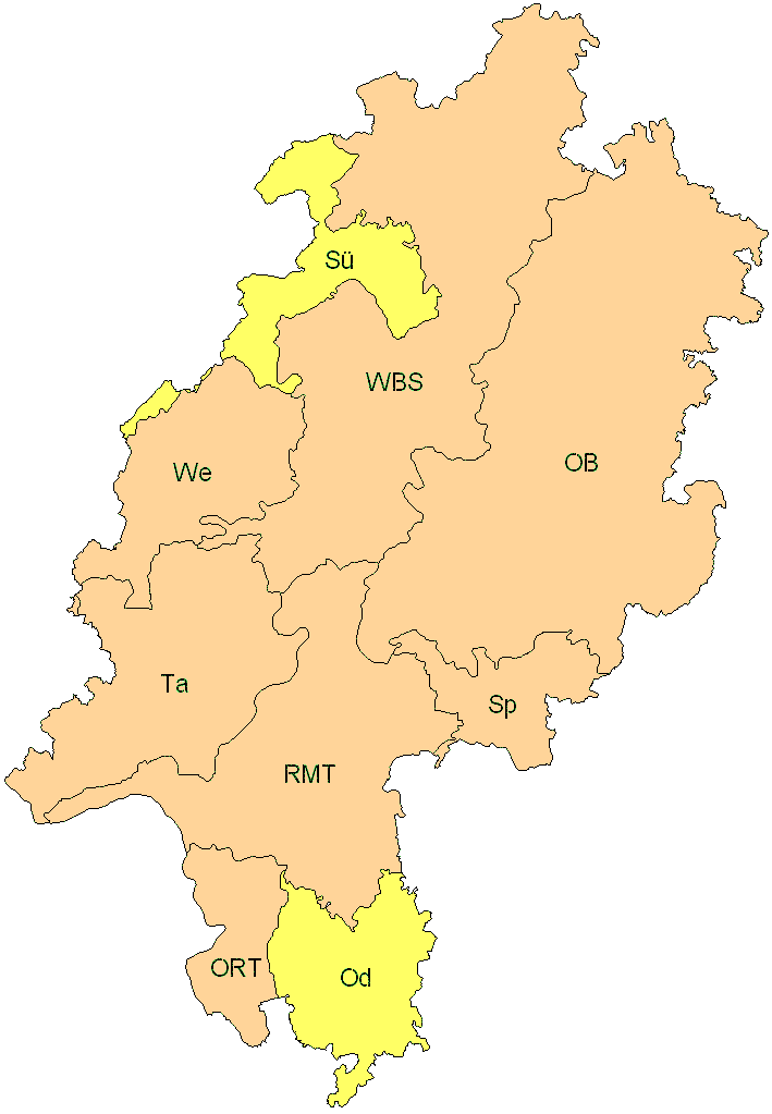 Verbreitung in Hessen Verbreitung in Hessen