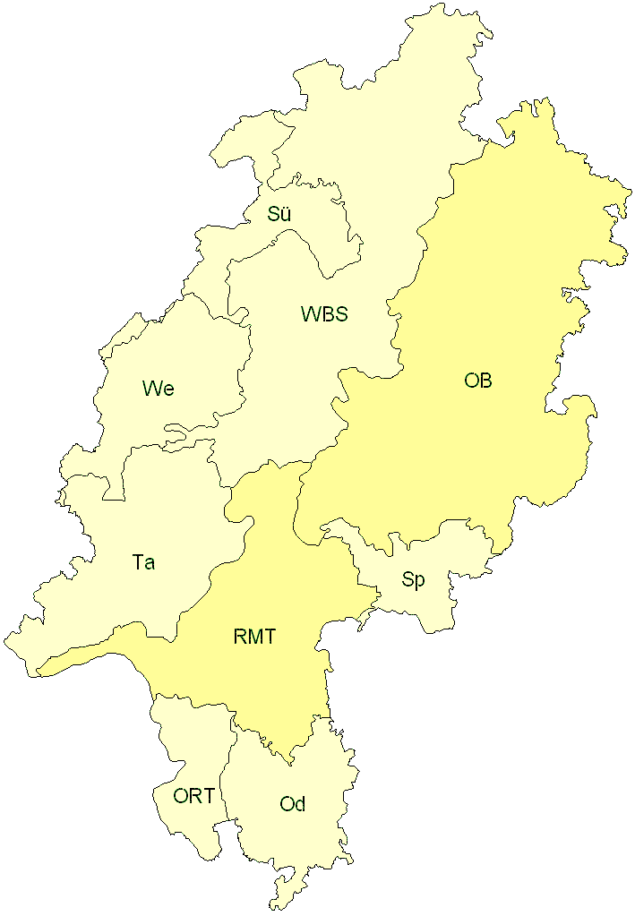 Verbreitung in Hessen Verbreitung in Hessen