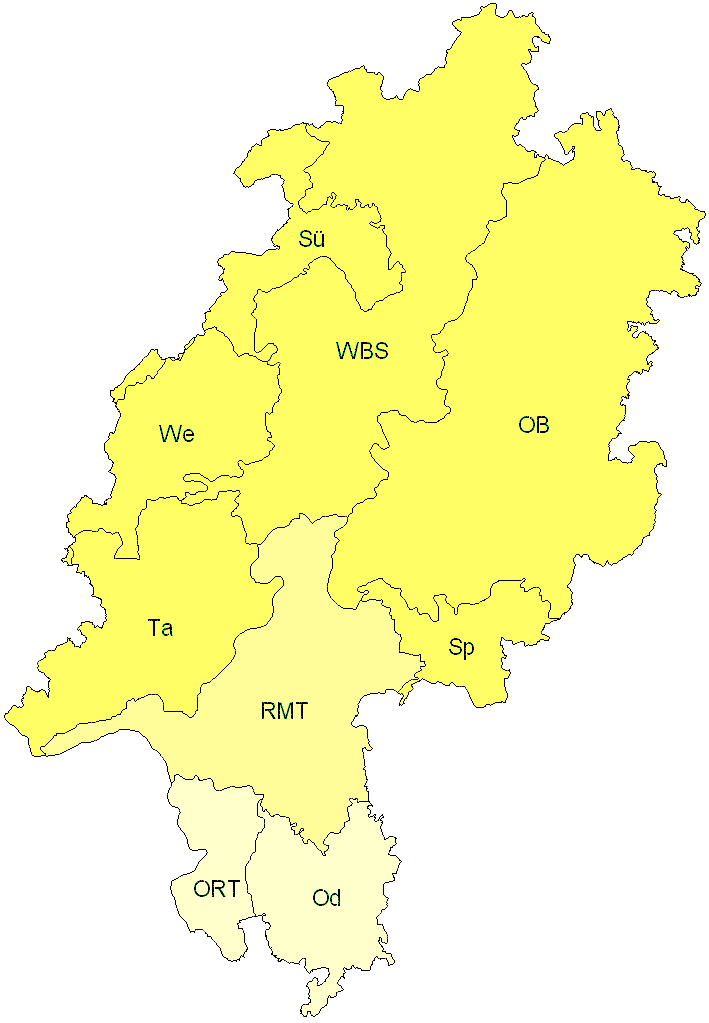 Verbreitung in Hessen Verbreitung in Hessen