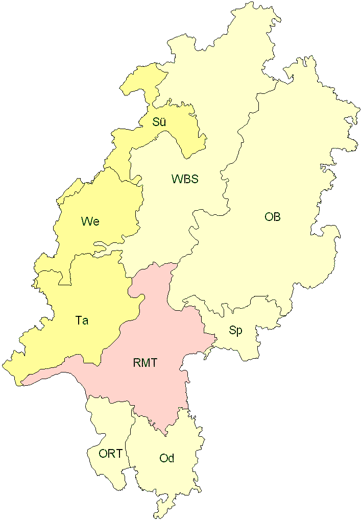 Verbreitung in Hessen Verbreitung in Hessen