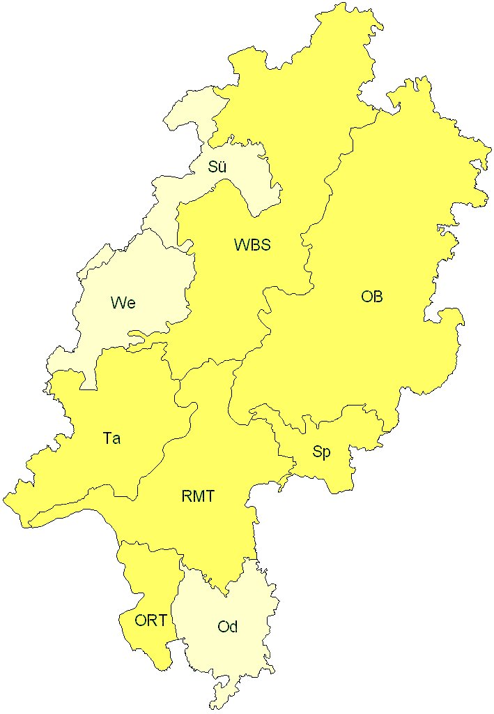 Verbreitung in Hessen Verbreitung in Hessen