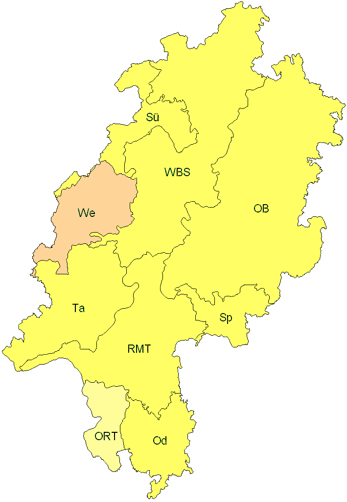Verbreitung in Hessen Verbreitung in Hessen