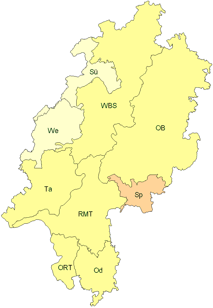 Verbreitung in Hessen Verbreitung in Hessen