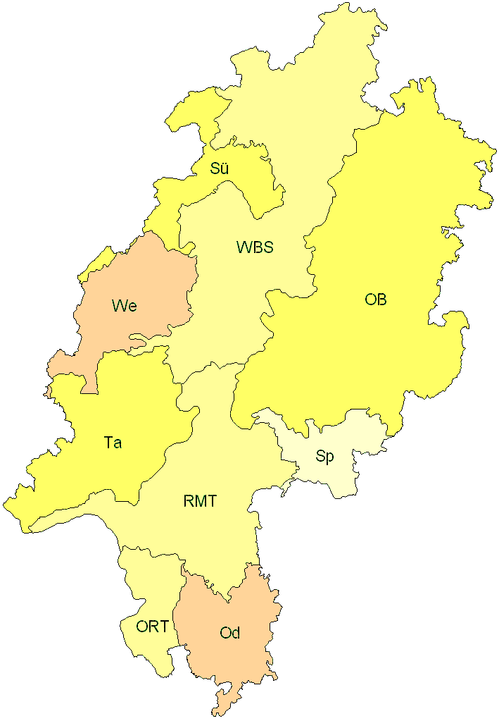 Verbreitung in Hessen Verbreitung in Hessen