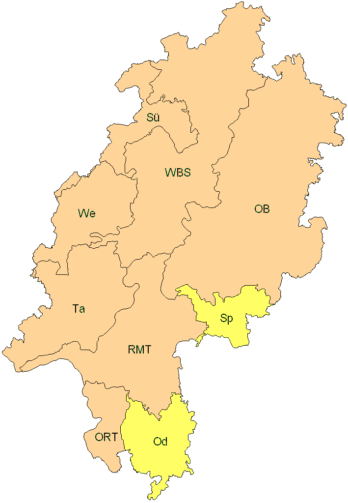 Verbreitung in Hessen Verbreitung in Hessen